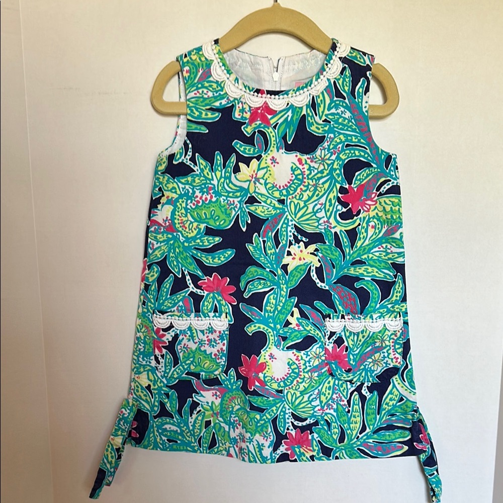 Lilly Pulitzer Classic Shift Floral Kids Sleeveless dress
